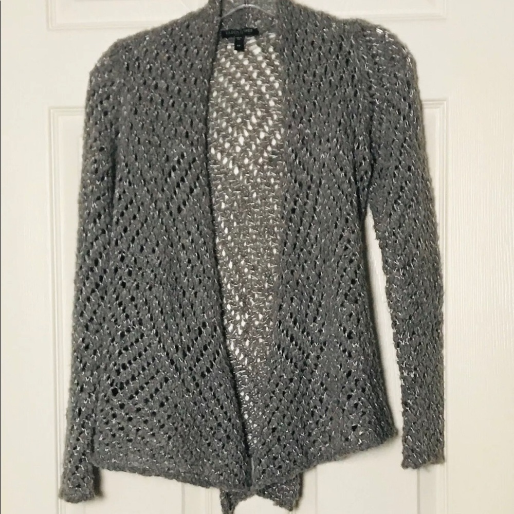 Eileen Fisher Open Drape Gray Sweater PP